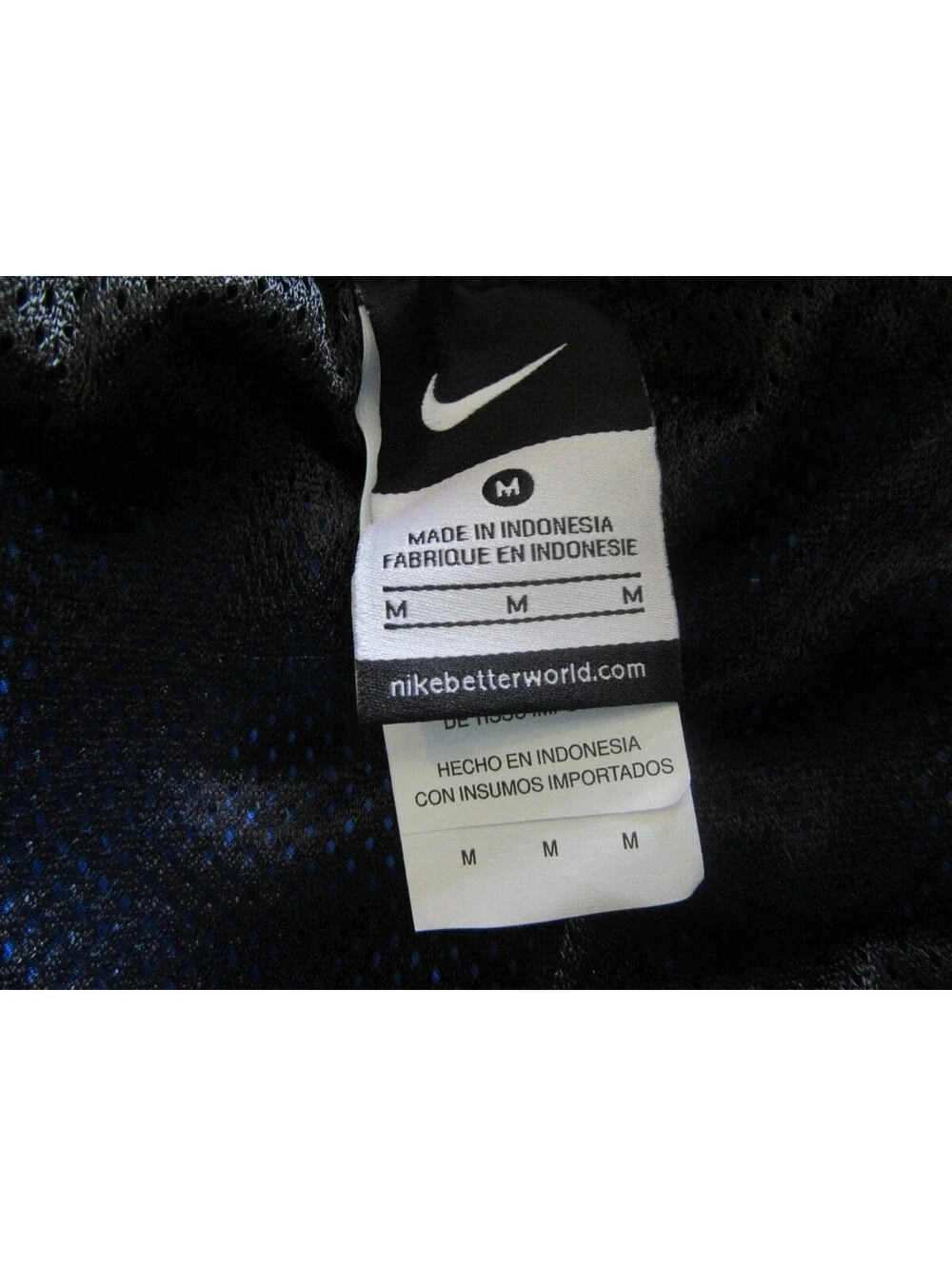 Nike Mens Volley Swim Trunks Blue Black and White NESS6413 Sze M Medium NWT